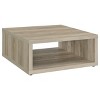 Flint Distressed Pine Square Engineered Wood Coffee Table - 2 of 4