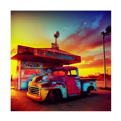 Ray Heere 'Route 66 9' Canvas Art