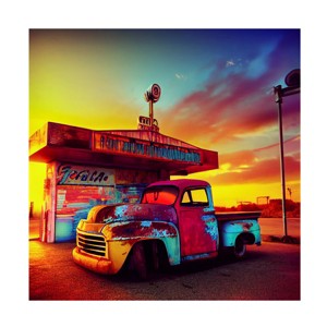 Ray Heere 'Route 66 9' Canvas Art - 1 of 4