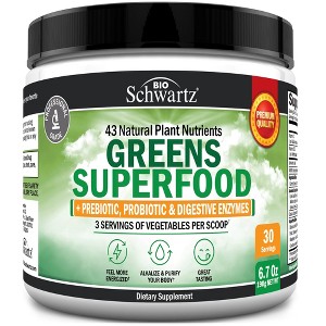 Greens Superfood Powder, Bioschwartz, 6.7oz - 1 of 4