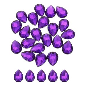 Unique Bargains Acrylic Flat Back Teardrop DIY Decor Jewelry Rhinestone 20 Pcs - 1 of 4