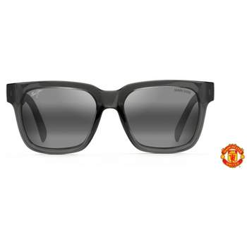Manchester Rectangular Sunglasses Black