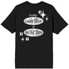Black Ball, BBB, Feeling Lucky Today & All The Days, on Black Short Sleeve Adult T-Shirt - 3 of 4
