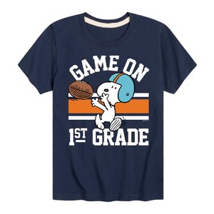Boys' - Peanuts - Game On 1st Grade Short Sleeve Graphic T-Shirt - 1 of 4