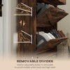 ALEXOUN Shoe Storage Cabinet,12 Pairs Farmhouse Shoe Organizer with 2 Flip Drawers and Adjustable Shelves & Top Drawer for Entryway,Hallway - 4 of 4