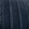 22"x22" Oversize Pintuck Striped Square Throw Pillow Navy - Rizzy Home - image 3 of 4