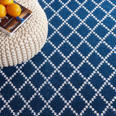 Ivory Cotton Handwoven Flatweave Rectangular Rug - 3' x 5'
