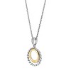 Silpada 'Completely Composed' Sterling Silver with 14K Yellow Gold Plating Pendant Necklace, 18" + 2" - 2 of 4