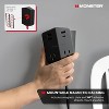 Monster Power Shield: Magnetic Wall Outlet Extender, Multiple Plug Outlet with 2 AC Outlets, 3 USB-A Ports, & 1 USB-C Port (20W) - 3 of 4
