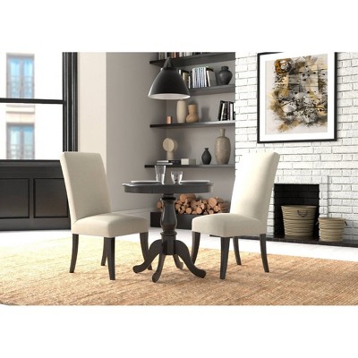 Espresso Medium Wood Round Pedestal Dining Table
