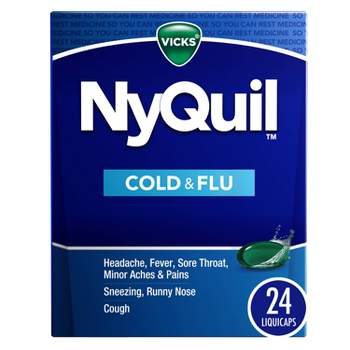 Vicks NyQuil Cold & Flu Nighttime Relief LiquiCaps - 24ct