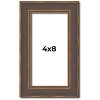 PosterPalooza | Panoramic Elegant Brown Picture Frame - UV Acrylic, Foam Board Backing, Hanging Hardware - 2 of 4