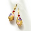Ross-Simons Italian Multicolored Murano Glass Floral Bead Drop Earrings in 18kt Gold Over Sterling - 3 of 4