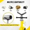 V Head Pipe Jack Stand, 2500LB Jack Stands with Portable Folding Legs 28-52 Inch Height Adjustable 1/8"-12" Capacity for Welding, Pipe Threading - 3 of 4
