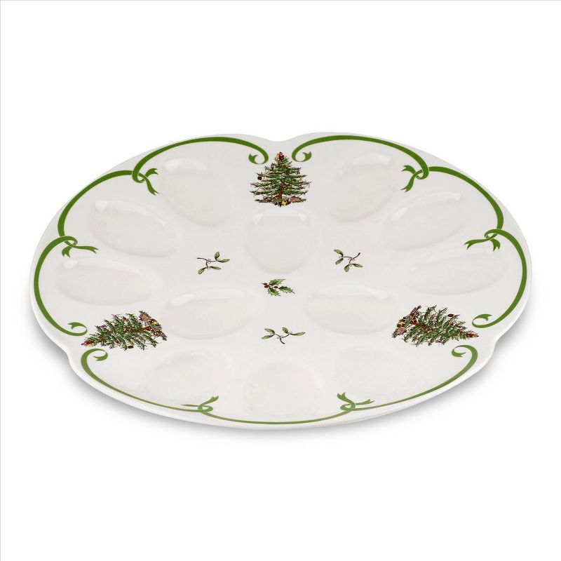 Spode Christmas Tree Devilled Egg Dish - 13 Inch, 1 of 4