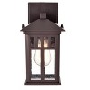 Chloe Lighting Jesse Transitional 1 Light Oil Rubbed Bronze Outdoor Wall Sconce 12" Height - 2 of 4