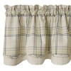 Park Designs Dew Drop Plaid Lined Layered Valance - 3 of 4