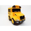 School Bus RC Toy Car For Kids With Steering Wheel Remote, Lights and Sounds - 4 of 4