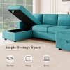 103.9" Convertible U-Shaped Sectional Sofa with Storage & USB - 4 of 4