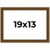 PosterPalooza | Flat Gold Picture Frame - UV Acrylic, Backing Board, Hanging Hardware Included - 2 of 4