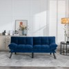 GlasFlength Convertible Folding Modern sofa Bed, Navy Blue, 67"*16"*32" - 2 of 4