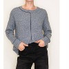 Women's Color Line Detail Crew Neck Pullover Sweater - STACCATO - 2 of 3