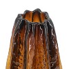 HomeRoots 12" Burnt Umber Wavy Glass Table Vase - 4 of 4
