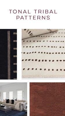 Copper Hand-Tufted Wool Geometric 8' x 10' Rug