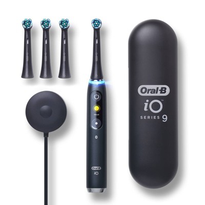 Oral-B iO Series 9 Electric Toothbrush with Replacement Brush Heads - Onyx Black - 4ct