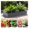 Okak Large Rust-Proof Raised Garden Bed with Metal Frame, Reinforced Galvanized Planters, Outdoor Planter for Flowers, Herbs - 3 of 4