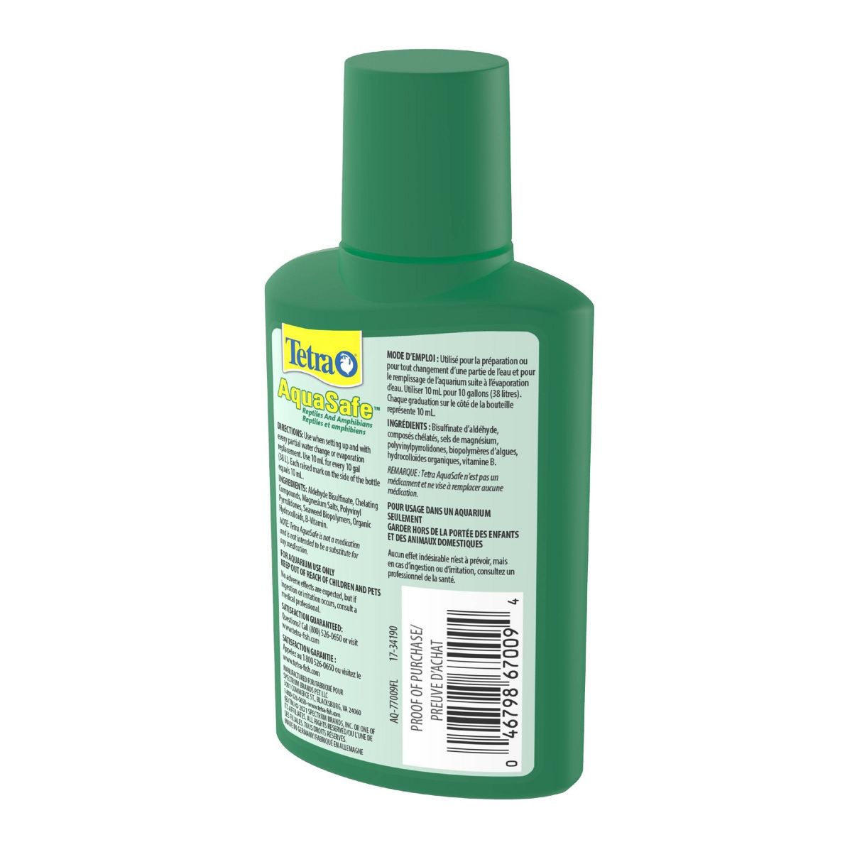 Tetra Fauna AquaSafe for Reptiles and Amphibians Aqua-Terrarium Water Conditioners - 100ml - thumbnail 4