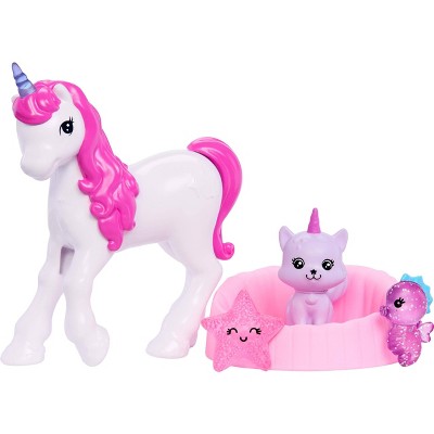 Детские куклы Barbie Advent Calendar with Doll & 24 Surprise Toy Accessories Including Unicorn & Pets, Transform Fashion Doll into Mermaid, Fairy & More — фото 4