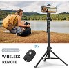 64” Tripod for Cell Phone & Camera, Phone Tripod with Remote and Phone Holder, Sturdy & Stable Height Adjustable - 2 of 4