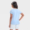Girls' Short Sleeve Solid T-Shirt - Cat & Jack™ - 2 of 3