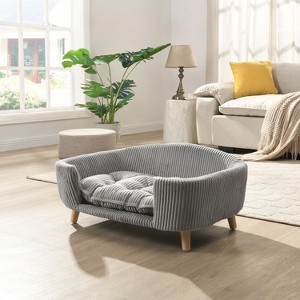 PAGED Fur Pet Bed,Comfy Dog Bed Sofa for Small Dogs Weighing 11- 25lbs - 1 of 4