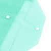 Unique Bargains Button Closure Clip A4 Paper File Bag Document Plastic Folders 12.6" x 9" x 0.03" Green 2Pcs - 2 of 3