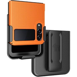 Nakedcellphone Slim Case and Belt Clip Holster Combo for Samsung Galaxy Z Flip 4 (SM-F721, 2022) - 1 of 4