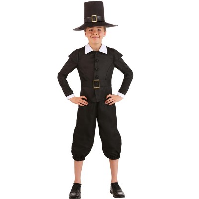 Halloweencostumes.com Small Boy First Pilgrim Costume For Boys, Black ...