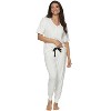 Jessie Jersey Knit Lounge Set | Felina | Henley & Jogger Lounge Set - 2 of 3