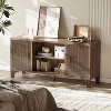 SUGIFT Mid Century Modern TV Stand for 55–65 Inch TVs – Fluted Door Entertainment Center with Storage Cabinets, Wood Media Console - 4 of 4