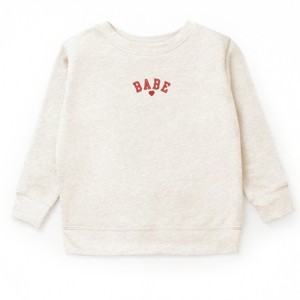 The Juniper Shop Embroidered Babe Heart Youth Sweatshirt - 1 of 2