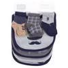 Hudson Baby Infant Cotton Bib and Sock Set 8pk, Little Man, One Size - 2 of 4
