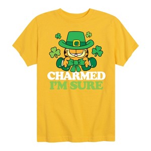Boys' - Garfield - Charmed Im Sure Short Sleeve Graphic T-Shirt - 1 of 4