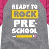 Girls' - Instant Message - Ready to Rock Preschool Shirt Tail Raglan Graphic T-shirt - 2 of 4