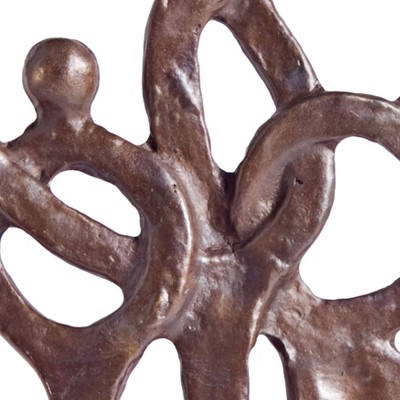 Bronze Family of Four Ring of Love Sculpture