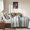 Racxily 7-Piece Jacquard Comforter Set, Geometric Design with Embroidered Pillows - 4 of 4