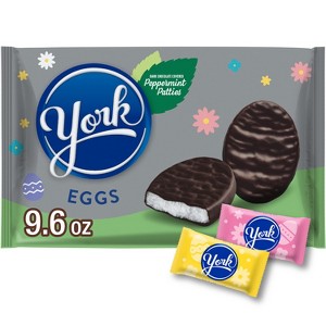 York Dark Chocolate Peppermint Eggs Easter Candy - 9.6oz - 1 of 4