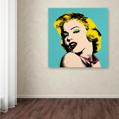 Mark Ashkenazi Colorful Celebrity Portrait Canvas Art, 24 x 24 Inches