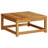 Garden Table Brown Solid Acacia wood Small Durable vidaXL - 2 of 4