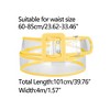 Allegra K Womens Clear Waist Belt Plus Size Skinny Belts for Jeans Dresses - 3 of 4